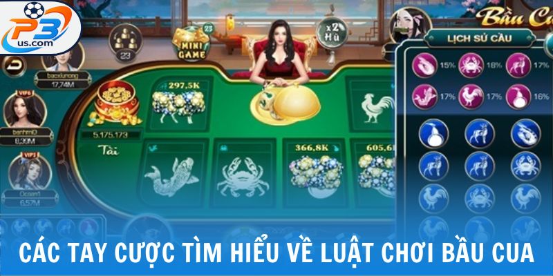 Các tay cược tìm hiểu về luật chơi bầu cua